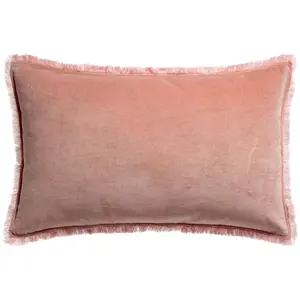 3S. x Home Maison Vivaraise Coussin uni Fara Pink 40 x 65