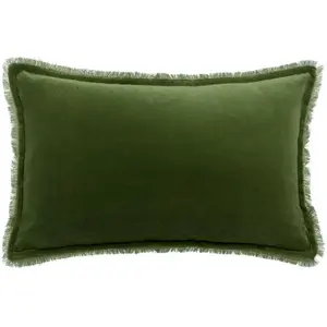 3S. x Home Vivaraise Coussin uni Fara Eucalyptus 30 x 50 cm