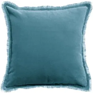 3S. x Home Maison Vivaraise Coussin uni Fara Acier 45 x 45 pas cher