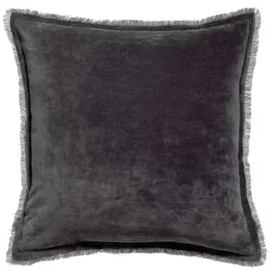 Comparateur de prix : Maison Vivaraise Coussin uni Fara Ombre 45 x 45