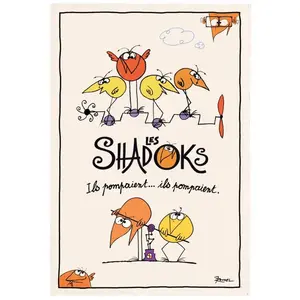 T&B Maison Winkler - Torchon Shadoks Ils pompaient ecru 48 x 72 cm WinklerVendu parslowood-interior