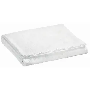 3S. x Home Maison Vivaraise Serviette De Toilette BORA - Blanc 50 x 100 cm