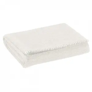 Maison Vivaraise Drap de douche Bora Neige 70 x 130 pas cher