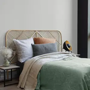 3S. x Home Housse de couette chanvre Kala VIVARAISE 240 x 220 cm Chanvre pas cher
