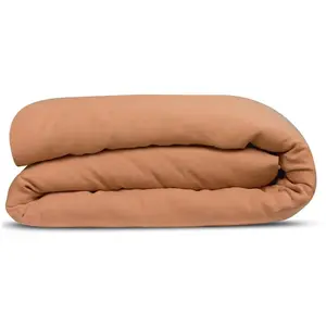 3S. x Home Housse de couette chanvre Kala VIVARAISE-240 x 220 cm-Cannelle