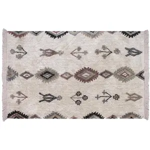 3S. x Home Maison Vivaraise Tapis Dawlish Ivoire/multi 160 x 230 pas cher