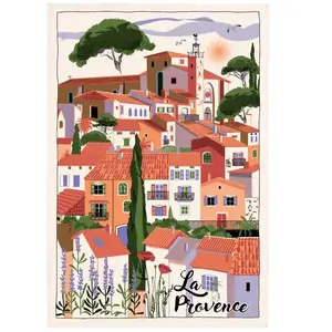 Comparateur de prix : WINKLER Maison Vivaraise Torchon Village Provence Ecru 48 x 72