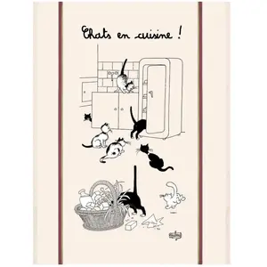 Comparateur de prix : T&B Maison Winkler - Torchon Cafe Gourmand blanc 48 x 72 cm Winkler