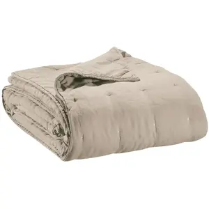 Maison Vivaraise Jeté de lit Zeff Naturel 240 x 260