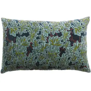 Vivaraise Coussin imprimé Ariane Pétrole 40 x 65 pas cher