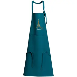 Comparateur de prix : 3S. x Home Tablier de cuisine recyclé Tour Eiffel avec poche Paon