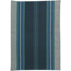 DeclikDeco Torchon recyclé YUNA Marine 50 x 70 pas cher
