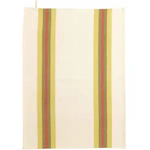 DeclikDeco Torchon recyclé YUNA Curry/naturel 50 x 70Vendu parjoybuy