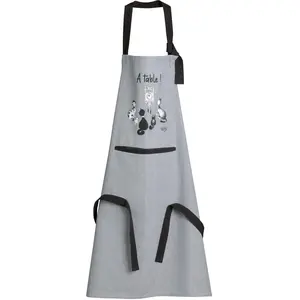 3S. x Home Tablier de cuisine Dubout chat horloge GrisVendu parslowood-interior