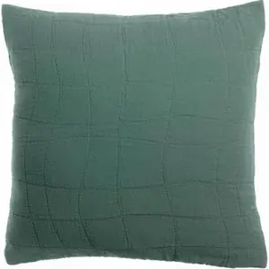 3S. x Home Maison Vivaraise Coussin recyclé Titou Vert de gris 45 x 45Vendu parslowood-interior