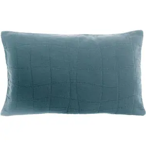 3S. x Home Maison Vivaraise Coussin recyclé Titou Acier 30 x 50 pas cher
