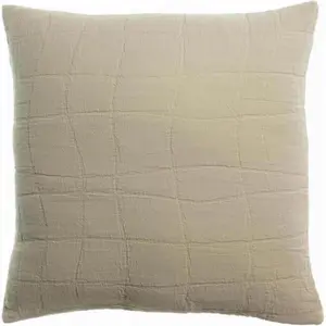 3S. x Home Maison Vivaraise Coussin recyclé Titou Lin 45 x 45 pas cher