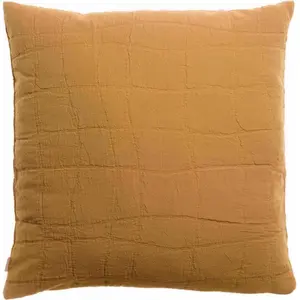 3S. x Home Maison Vivaraise Coussin recyclé Titou Havane 45 x 45 pas cher