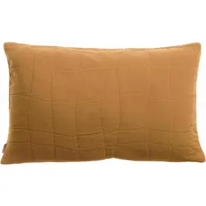3S. x Home Maison Vivaraise Coussin recyclé Titou Havane 30 x 50 pas cher