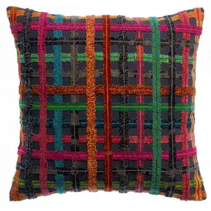 3S. x Home Maison Vivaraise Coussin brodé Soline Multico 45 x 45