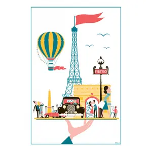 Comparateur de prix : Winkler Torchon Paris Plateau Blanc