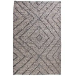 3S. x Home The Rug Republic - Tapis en jute grise Worgan 230 x 160 cm