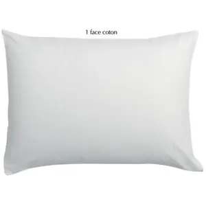 Maison Vivaraise Taie d'oreiller Linco Blanc 50 x 75 pas cher