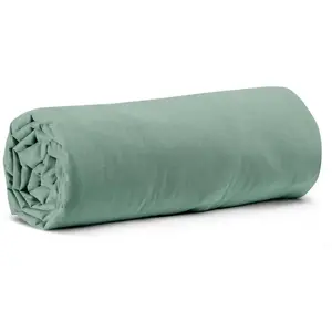 Maison Vivaraise Drap housse Calita Sauge 160x200 bonnet 30 cm