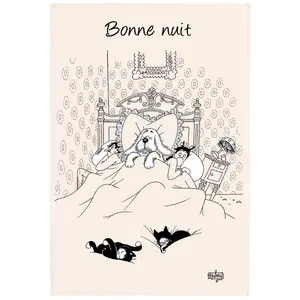 Winkler Torchon Dubout Bonne nuit Ecru 48 x 72Vendu paramazon