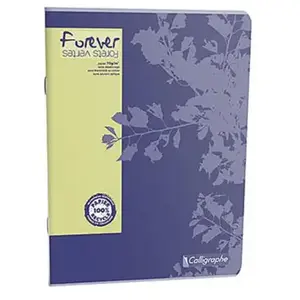 Clairefontaine FOREVER Calligraphe, Cahier piqué 21x29,7 96p séyès 70g recyclé et certifié pas cher