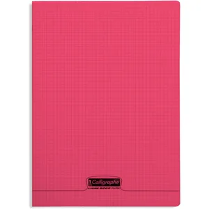 Cahier piqué - CLAIREFONTAINE - 8000 POLYPRO - Rouge - 24x32cm - 96 pages pas cher