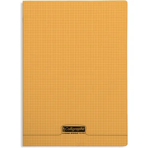 Clairefontaine Cahier - A4 (21x297cm) - Petits carreaux - 96 pages - Polypro - Orange pas cher