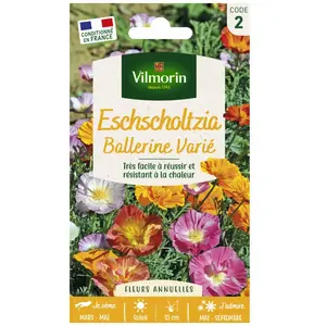 VILMORIN Eschscholtzia de Californie Ballerine varié pas cher