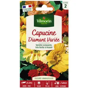 VILMORIN Capucine Diamant variée double naine pas cher