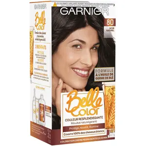 Garnier - Belle Color - Coloration permanente Noir - 80 Noir Naturel pas cher