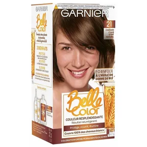 Garnier Coloration N°21 Châtain Clair Doré Naturel - Lot de 2 pas cher