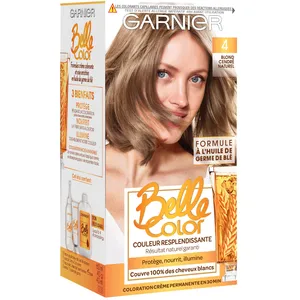 Comparateur de prix : Garnier - Belle Color - Coloration permanente Blond - 04 Blond Cendré ...