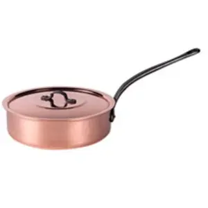 Comparateur de prix : Baumalu 203012 Sauteuse + Couvercle en Cuivre Diamètre : 24 cm