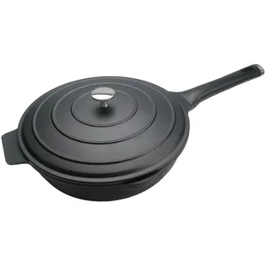 Baumalu - Sauteuse avec couvercle Stockholm induction noire - 52x31x11 cm T.U