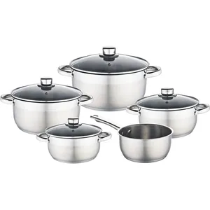 Comparateur de prix : BAUMALU 341979 Batterie 9 pièces inox - Tous feux dont induction