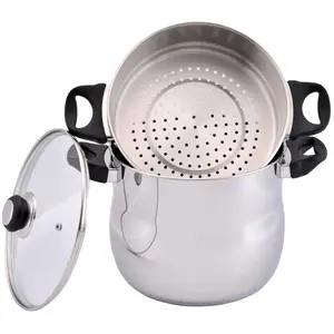 Baumalu - Couscoussier bombé  triple fond induction inox - 9L T.U