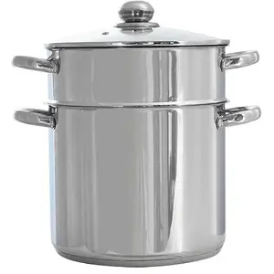 Baumalu - Couscoussier  triple fond induction inox - 16L T.U pas cher