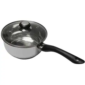 Casserole inox avec couvercle en verre 20 cm Baumalu