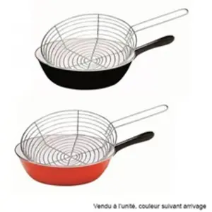 Comparateur de prix : BAUMALU - Poêle à friture - acier émaillé - 26 cm - rouge