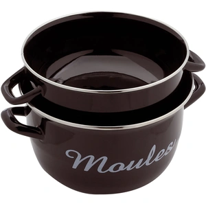 Marmite à moules 24 cm noire Baumalu 312838 pas cher