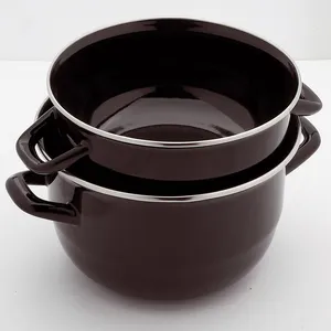 Baumalu - Marmite à moules émail sans marquage noire - 33x26x22 cm T.U