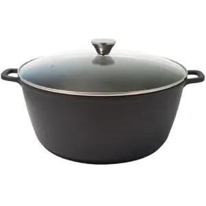 Comparateur de prix : Baumalu - Mijoteuse haavec couvercle à induction noire - d.36 cm T.U