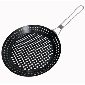Baumalu - Poêle spécial barbecue noire - 56x30.5x10.5 cm T.U pas cher