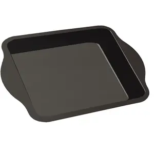 Baumalu - Moule rectangulaire acier revêtu Sucre et Gourmandises anthracite - 33x26x6.5 cm T.U pas cher
