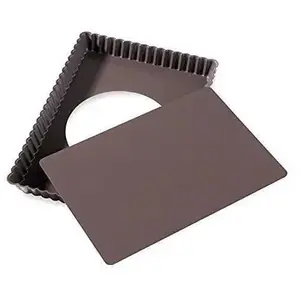 BAUMALU Moule Tarte Rectangulaire 31X21X3 Cm Fond Amovible Sucre & Gourmandises pas cher